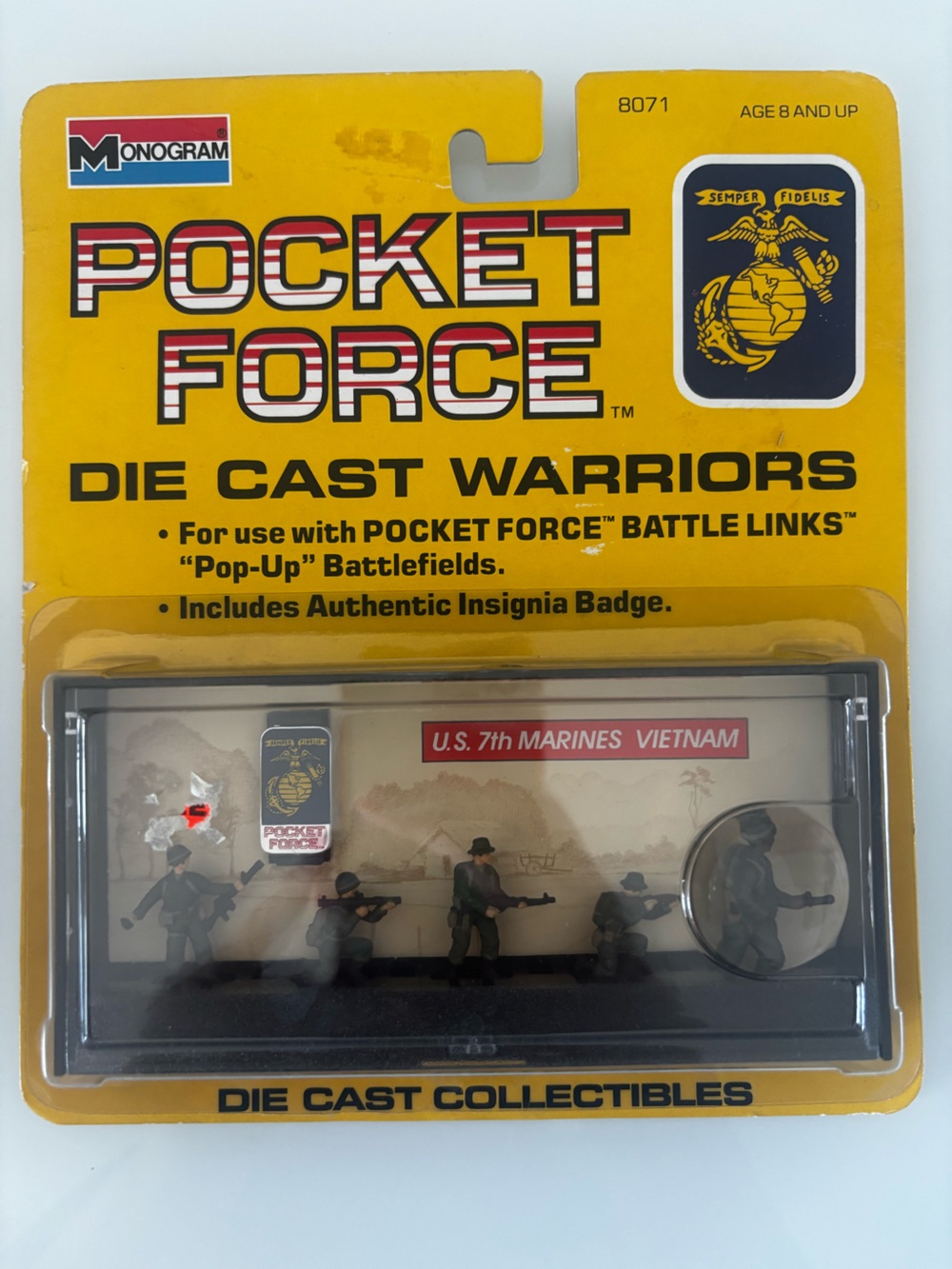 New Monogram Pocket Force US 7th Marines Vietnam # 8071 Die Cast Warriors
